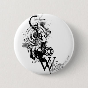 Blue Lantern Graphic 2 2 Inch Round Button