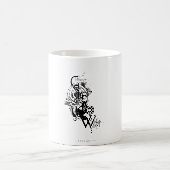 Blue Lantern Graphic 2 Coffee Mug (Center)