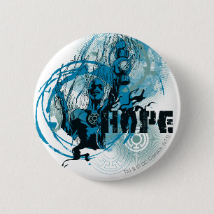 Blue Lantern Graphic 3 2 Inch Round Button