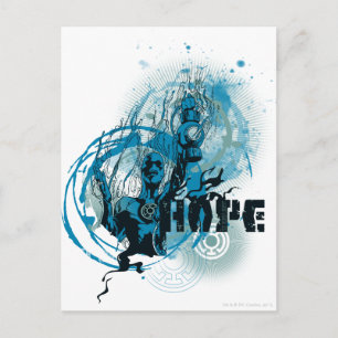 Blue Lantern Graphic 3 Postcard