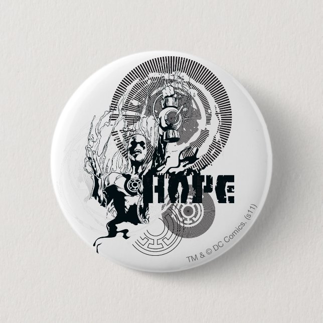 Blue Lantern Graphic 4 2 Inch Round Button (Front)