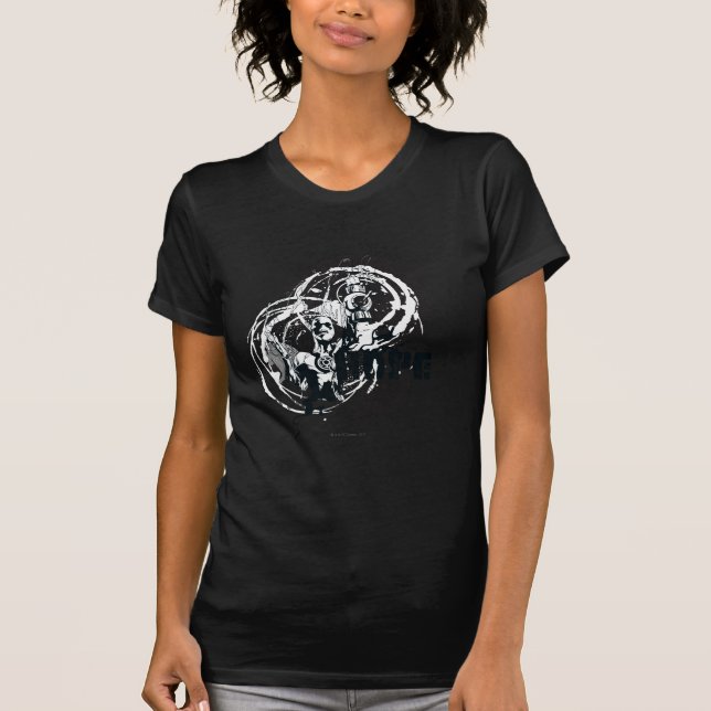 Blue Lantern Graphic 4 T-Shirt (Front)