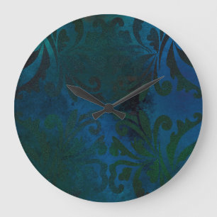 blue large clock