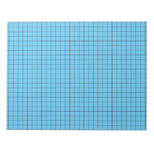 Blue Large Graph Paper Notepad