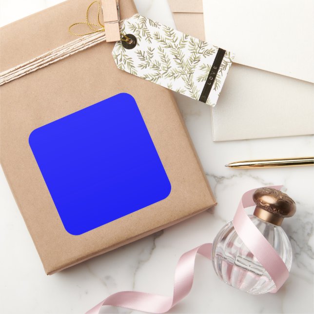 Blue Large Square Sticker (Gifting)