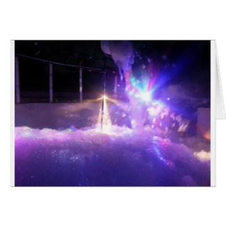 Blue lasers lights foam