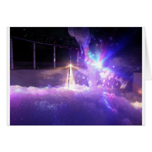 Blue lasers lights foam (Front Horizontal)