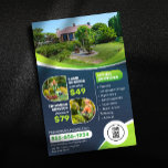 Blue Lawn Care Landscaping Trimming Mowing Service Flyer<br><div class="desc">Attract new clients and showcase your expertise with this professional lawn care flyer template! This fully customizable template features a modern design with vibrant colours, a clear call-to-action, and space to highlight your services and pricing. Here's what you'll get: Easy-to-edit design: Simply add your company logo, contact information, service descriptions,...</div>