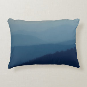 Blue Layers Decorative Pillow