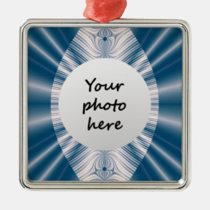 Blue Leaf Christmas Ornaments