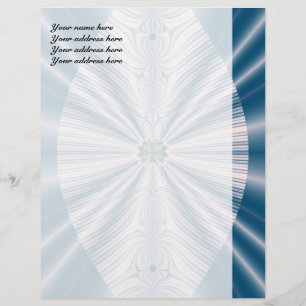 Blue Leaf Customized Letterhead