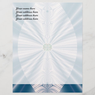 Blue Leaf Customized Letterhead