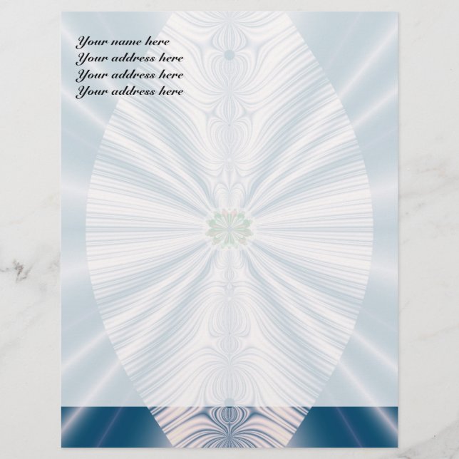 Blue Leaf Customized Letterhead (Front)