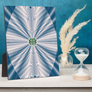 Blue Leaf Plaque