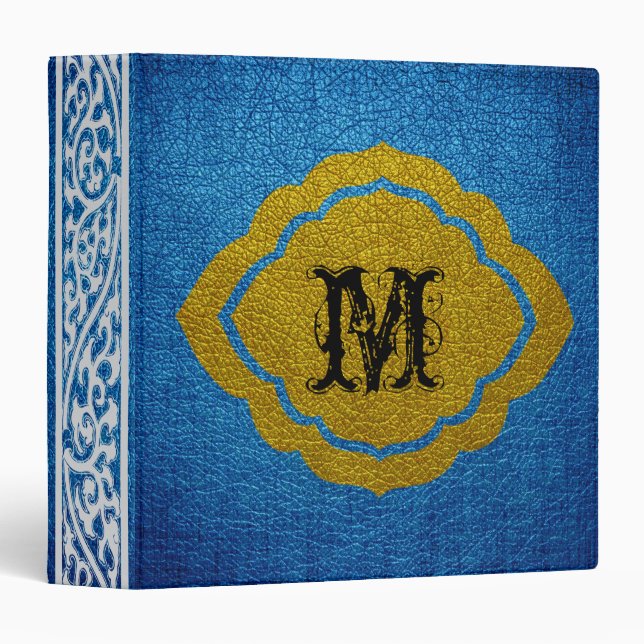 Blue Leather Binder (Front/Spine)