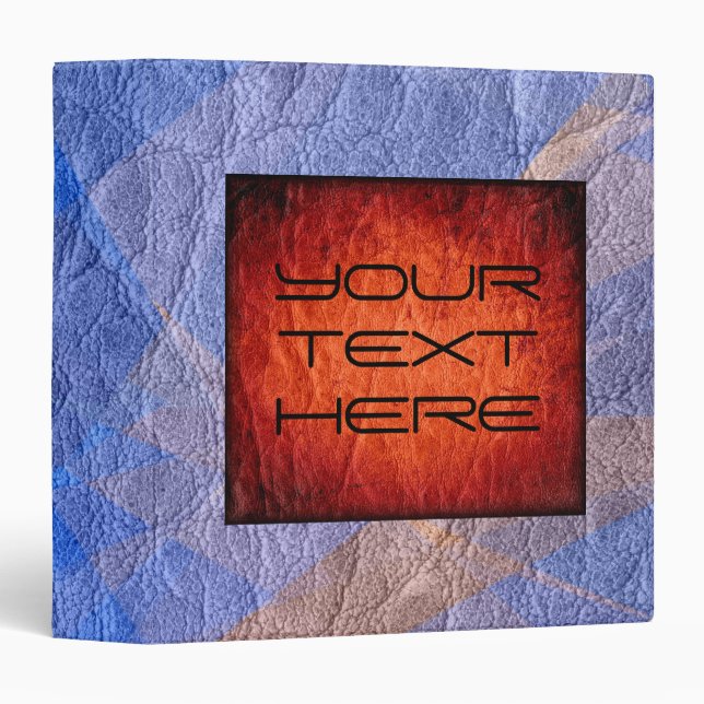 Blue Leather Binder (Front/Spine)