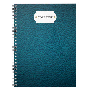 Blue leather notebook. notebook