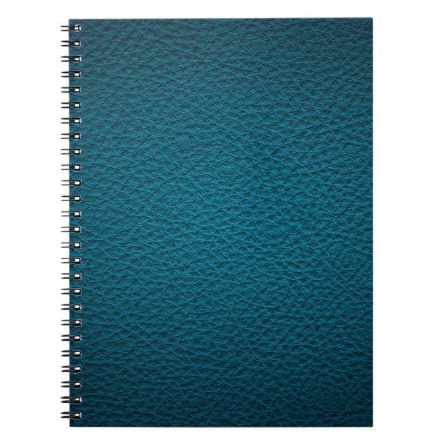 Blue leather notebook. notebook (Front)