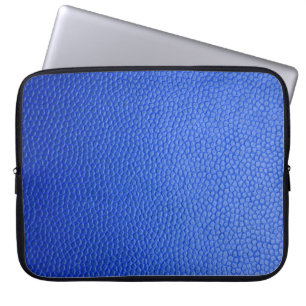 Blue leather skin texture skin laptop sleeve