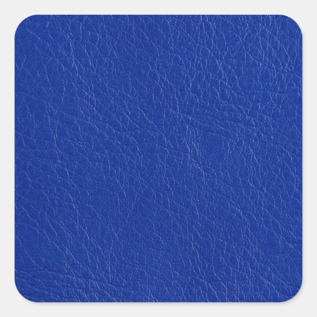 Blue leather square sticker (Front)