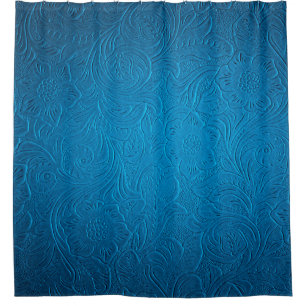 Blue leather texture