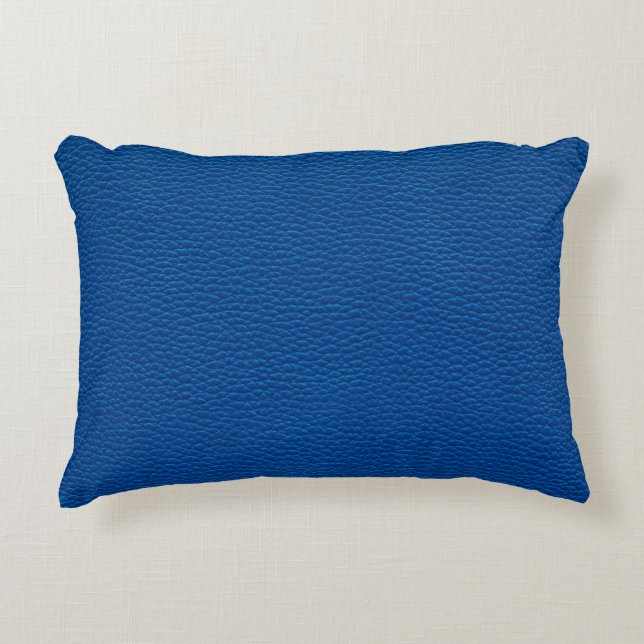 blue leather texture backgroundleather,blue,textur accent pillow (Front)