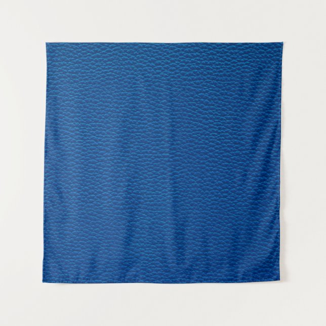 blue leather texture backgroundleather,blue,textur tapestry (Front)