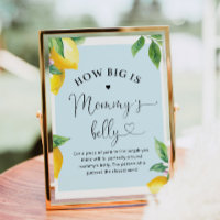 Blue lemon How big is mommy's belly