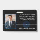 Blue Lens, Photo Security Industry ID Badge