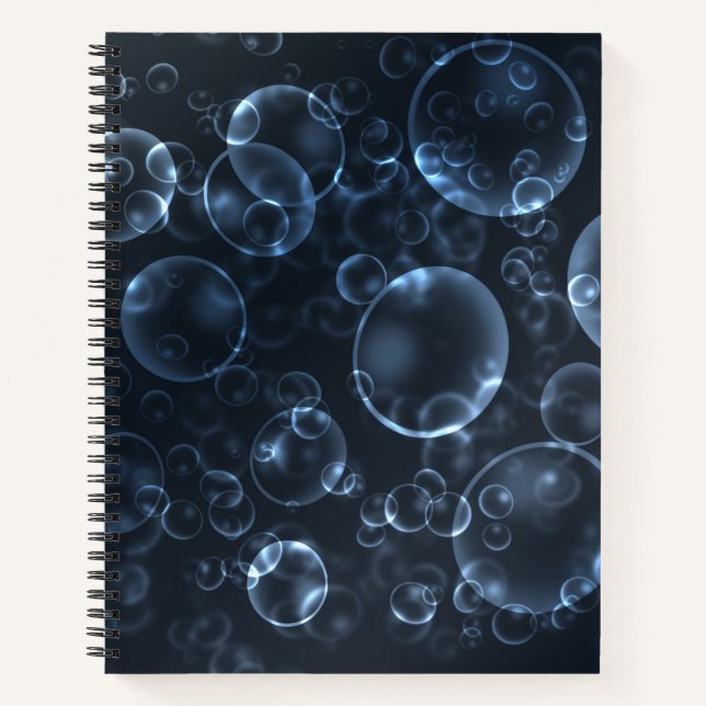 Blue lenses, bokeh notebook (Front)