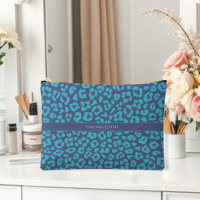 Blue Leopard Print