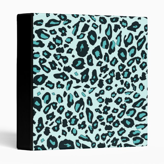 Blue leopard print binder (Front/Spine)