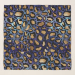Blue Leopard Print Scarf<br><div class="desc">Blue Leopard Print Scarf</div>