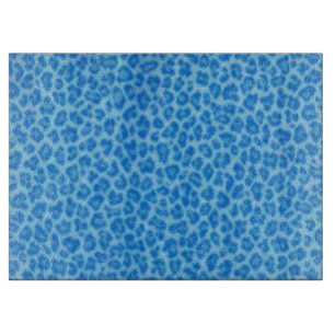 Blue Leopard Skin Cutting Board