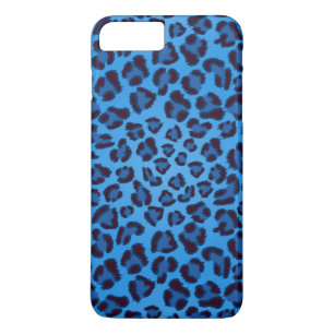 blue leopard texture pattern iPhone 8 plus/7 plus case