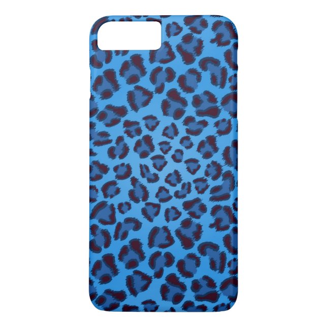 blue leopard texture pattern Case-Mate iPhone case (Back)