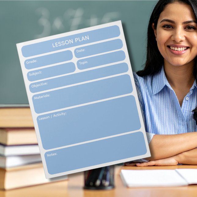 Blue Lesson Planner Pad (Creator Uploaded)