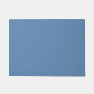 Blue Lichen Solid Colour Print, Light Blue Grey Doormat