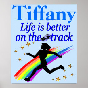 BLUE LIFE IS BETTER ON THE TRACK CUSTOM POSTER