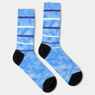 Blue & light blue socks