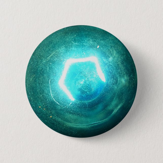 Blue Light Bulb 2 Inch Round Button (Front)