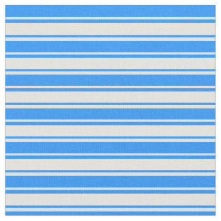 Blue & Light Cyan Lined Pattern Fabric