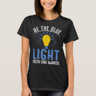 Blue Light Foster Care Adoptive Parents Graphic T-Shirt
