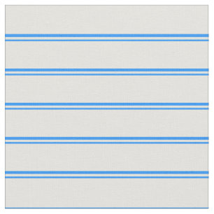 Blue & Light Yellow Coloured Lines/Stripes Pattern Fabric
