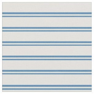 Blue & Light Yellow Striped Pattern Fabric