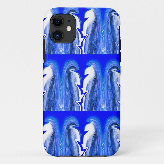Blue lightning Case-Mate iPhone case (Back)