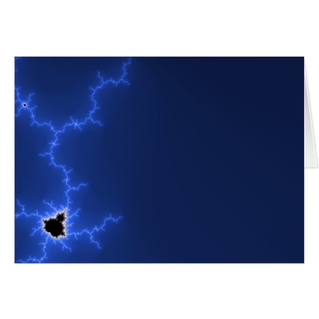 Blue lightning fractal (Front Horizontal)
