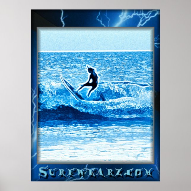 Blue Lightning Poster (Front)