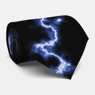 Blue Lightning Tie
