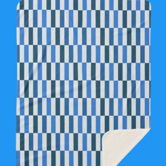 Blue Line Flow Fleece Blanket (Creator Uploaded)